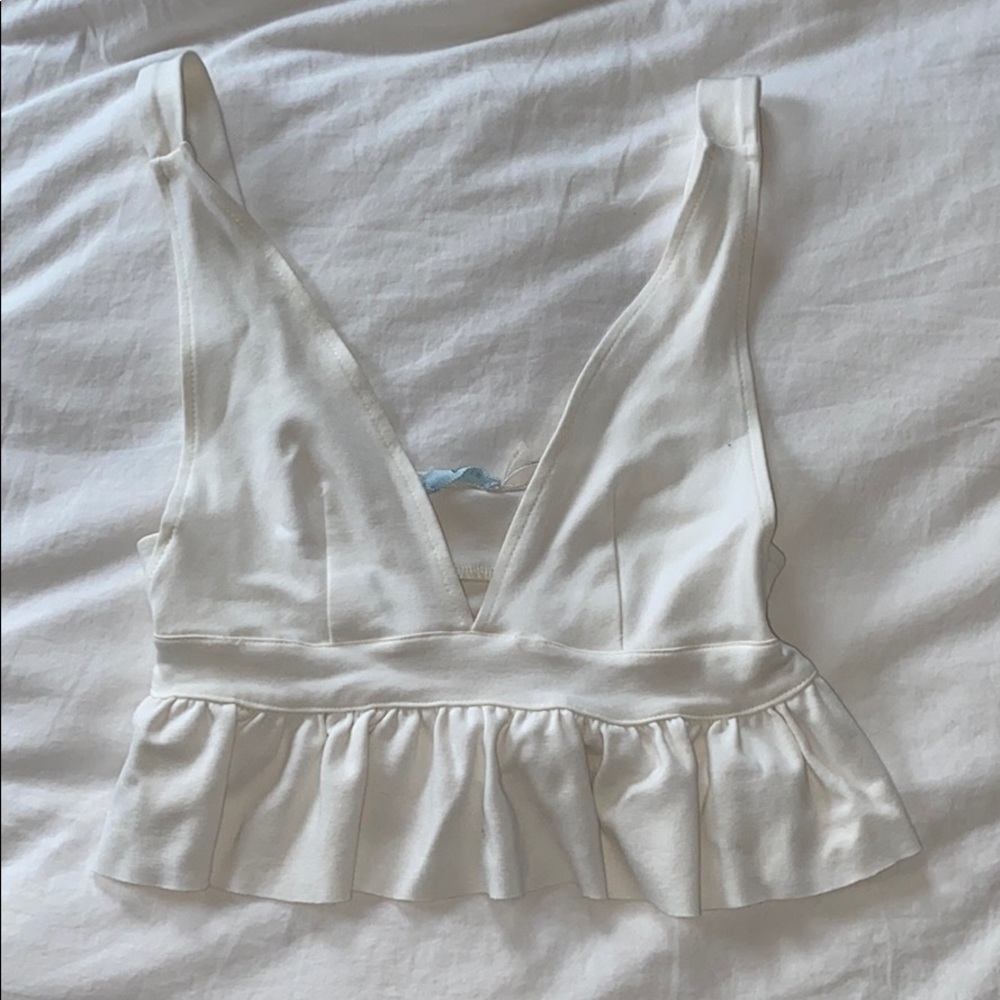 White crop top